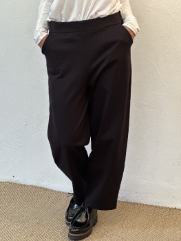 Pantalon ample en stretch noir O'mer C0017592