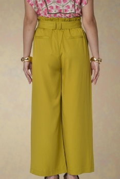 Pantalon ample jaune moutarde Orfeo C0018612