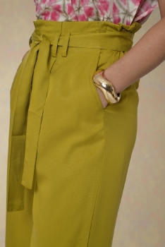 Pantalon ample jaune moutarde Orfeo C0018612