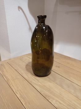 Vase en verre de couleur vert Foimpex C0016748